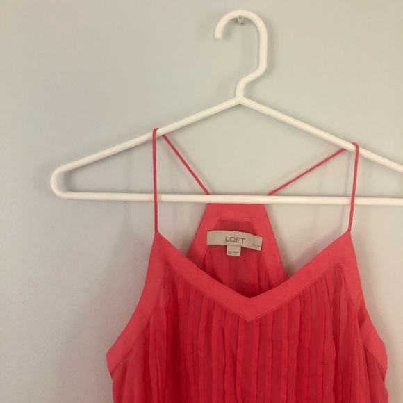 LOFT Flowy Coral Top - Picture 5 of 5